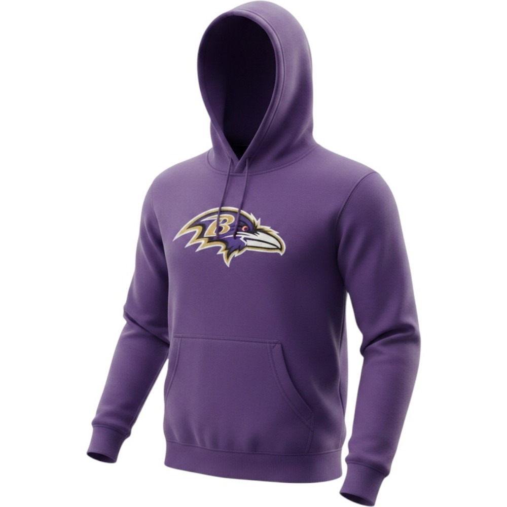 NFL Team Apparel Baltimore Ravens Youth Large 14/16 Purple‎ Hoodie Pullover NEW